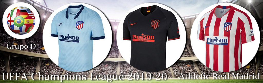 camisetas de la UEFA Champions League-2019-20 athletic real madrid grupo d