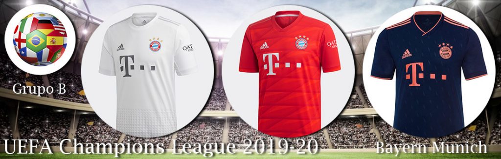 camisetas de la UEFA Champions League 2019 20 bayern munich grupo b