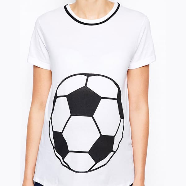 oferta de camisetas de futbol personalizadas para mujer con estampado 